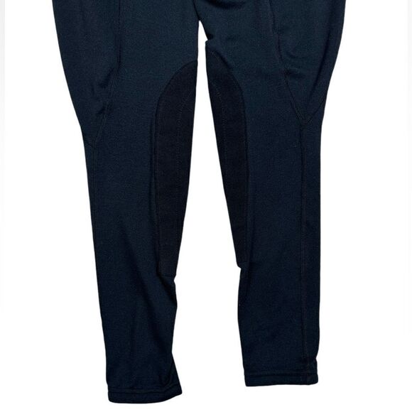 Kerrits Women’s Black Suede Patch Inner Thigh Patch Equestrian Riding Legging - Picture 3 of 6